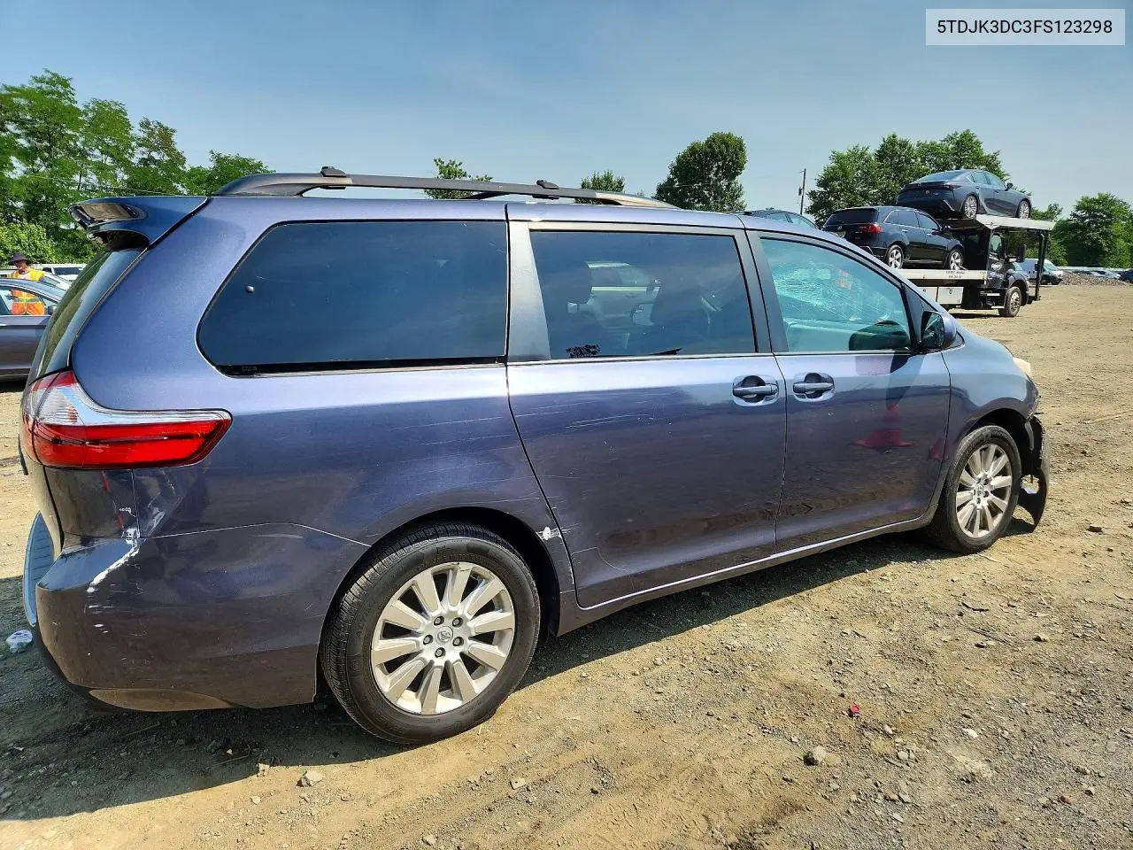 2015 Toyota Sienna Le VIN: 5TDJK3DC3FS123298 Lot: 60415116