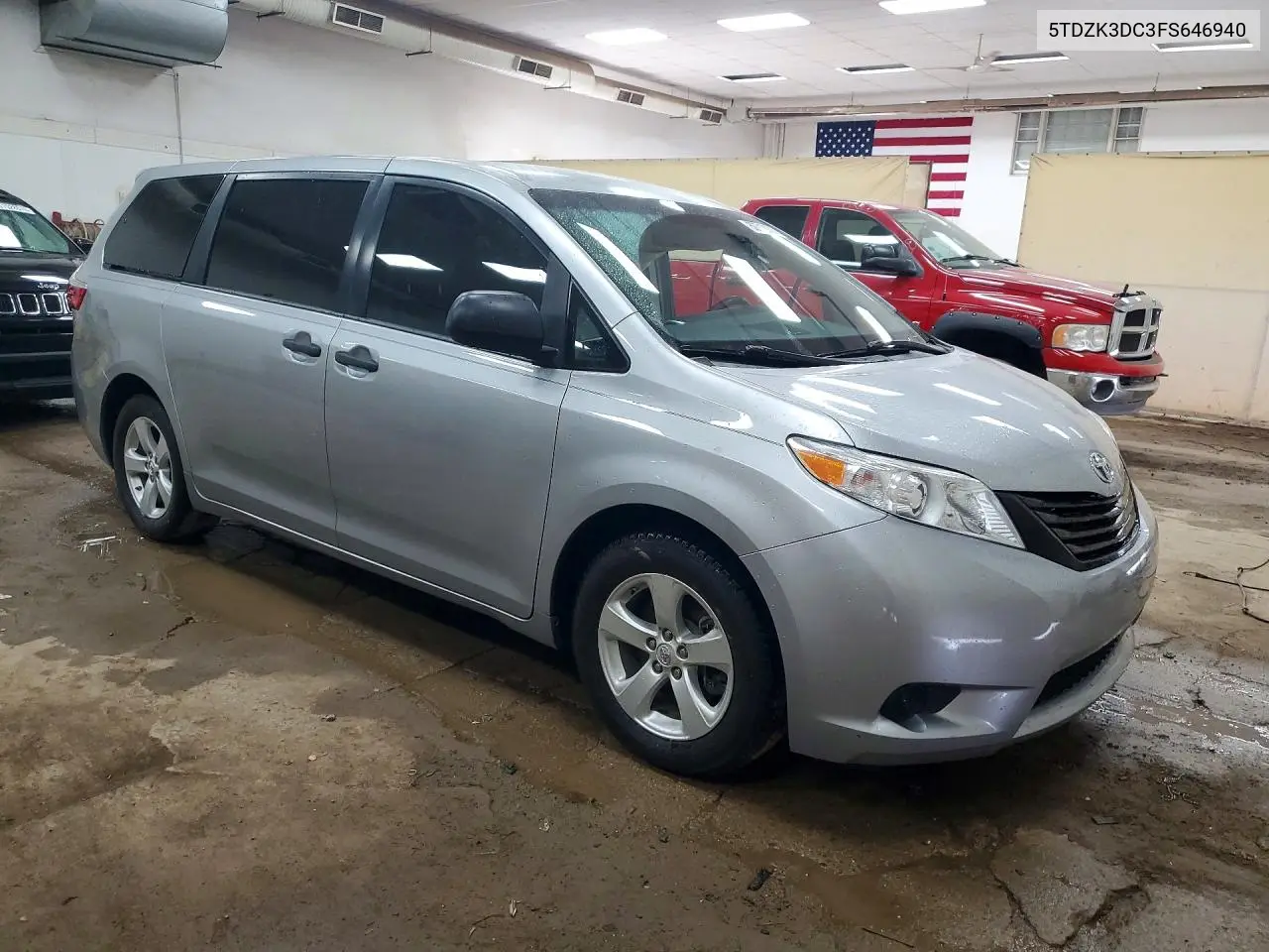 2015 Toyota Sienna L 7-Passenger VIN: 5TDZK3DC3FS646940 Lot: 60712006