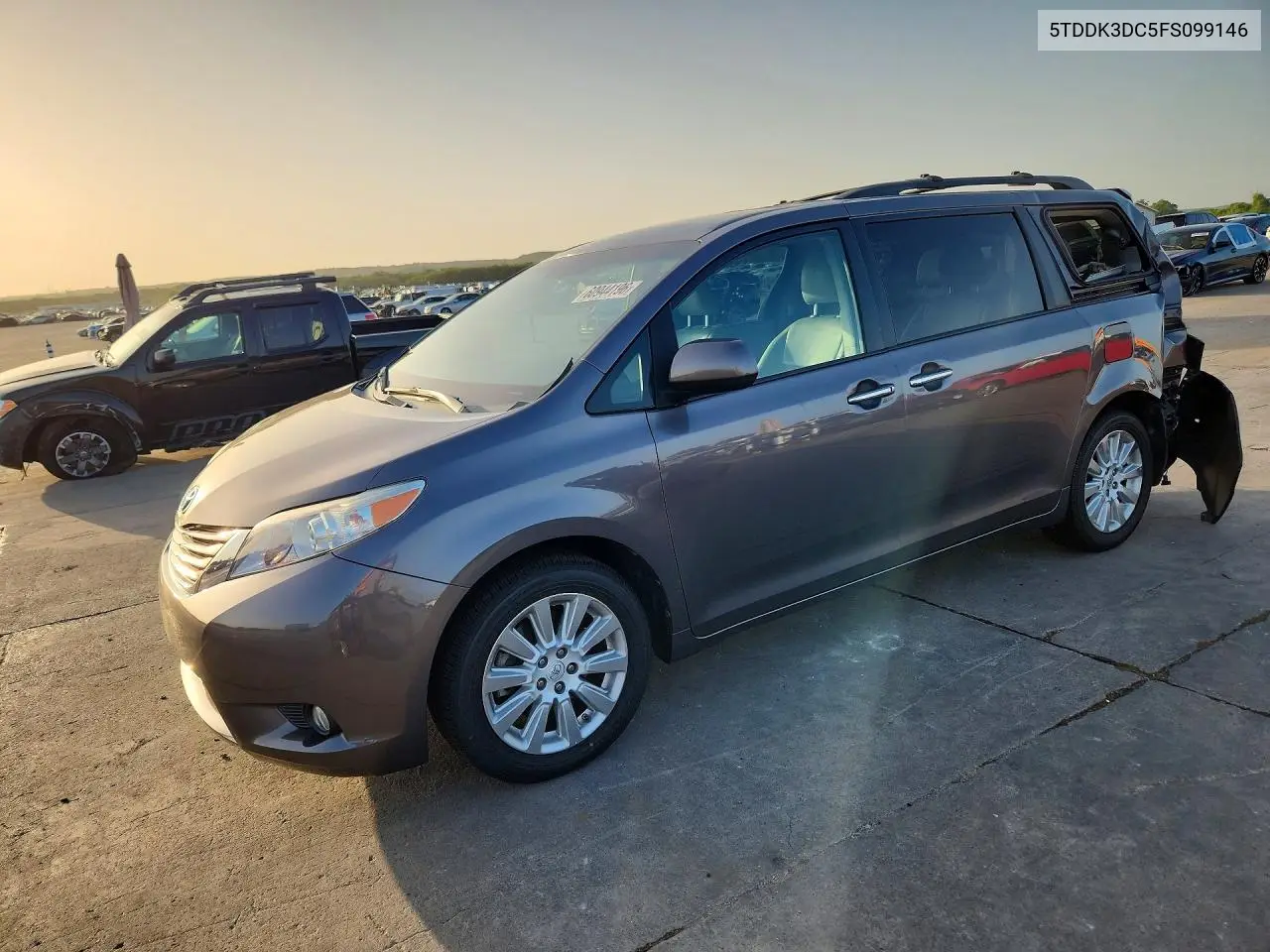 2015 Toyota Sienna Xle 7-Passenger VIN: 5TDDK3DC5FS099146 Lot: 60944196