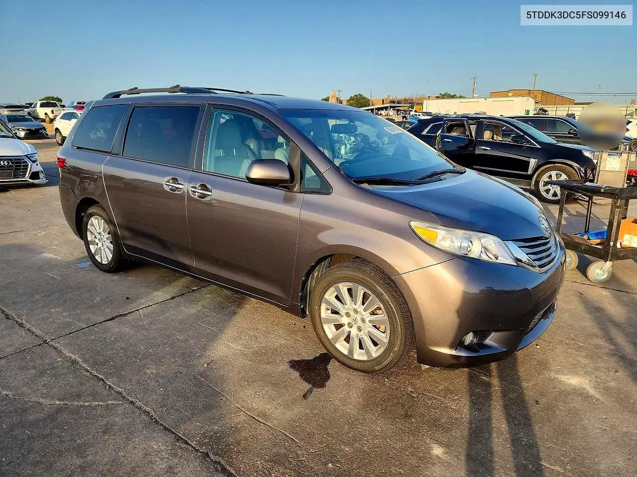 2015 Toyota Sienna Xle 7-Passenger VIN: 5TDDK3DC5FS099146 Lot: 60944196