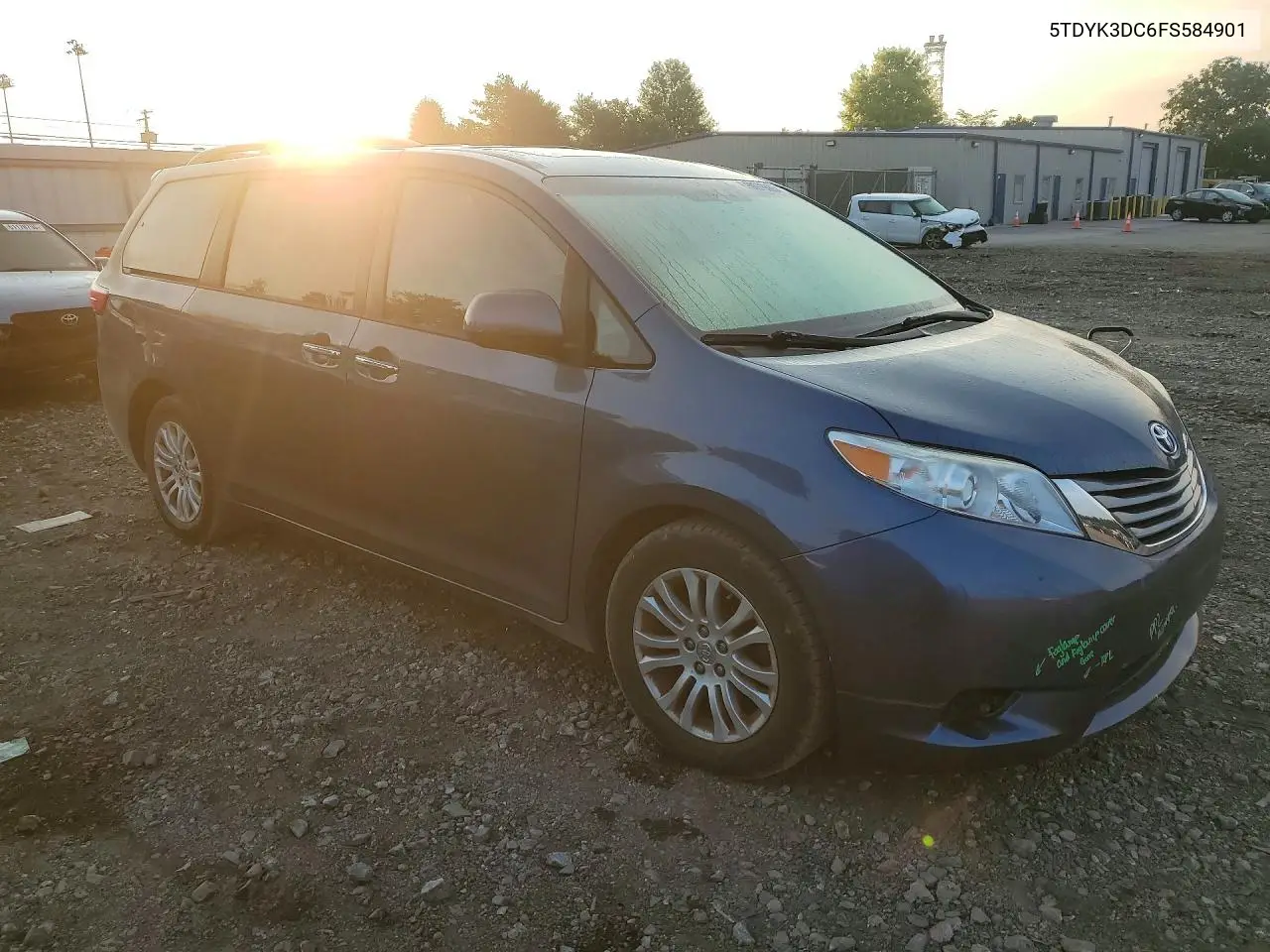 2015 Toyota Sienna Xle Premium 8-Passenger VIN: 5TDYK3DC6FS584901 Lot: 60976666