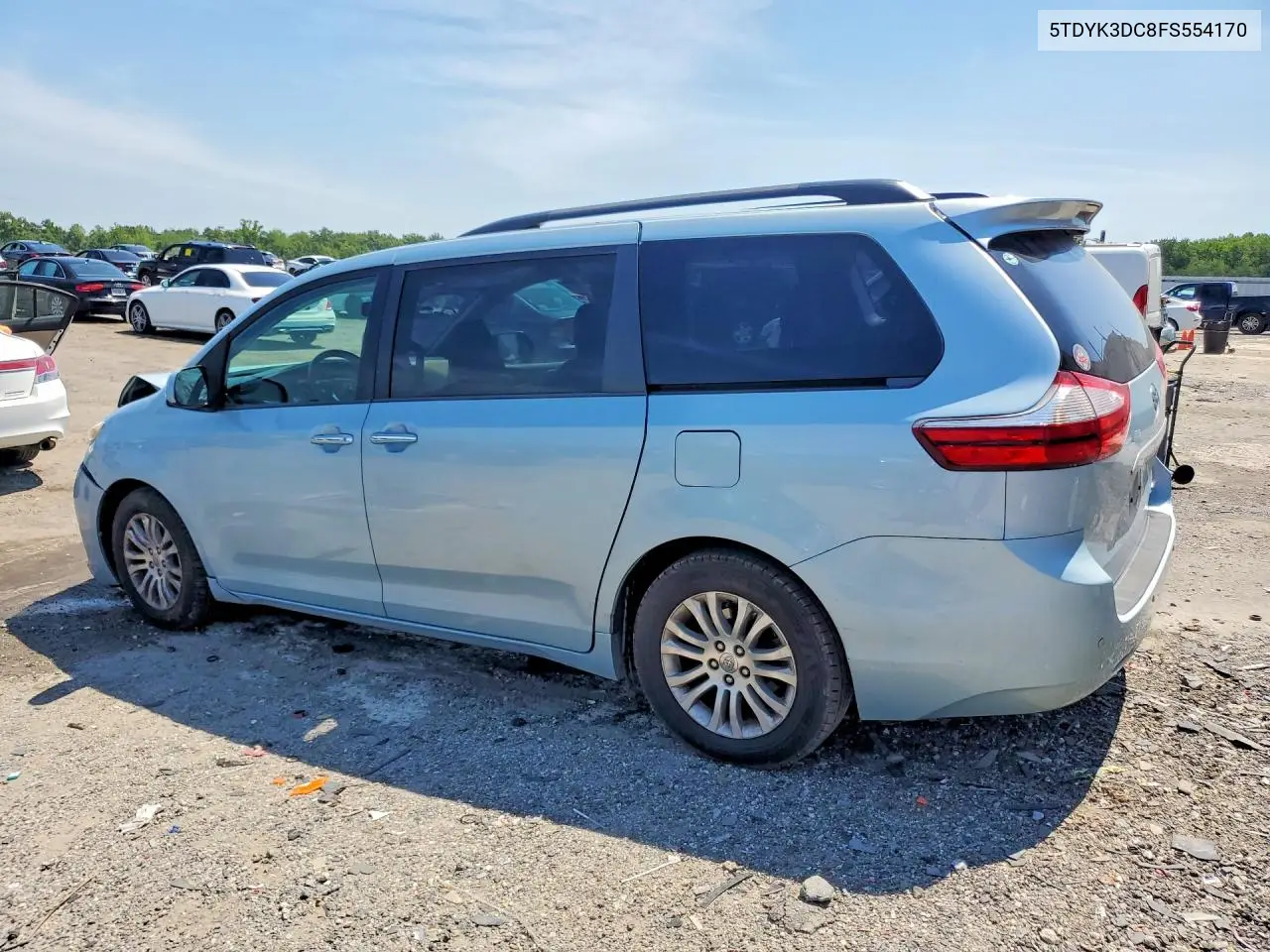 2015 Toyota Sienna Xle 8-Passenger VIN: 5TDYK3DC8FS554170 Lot: 61005976