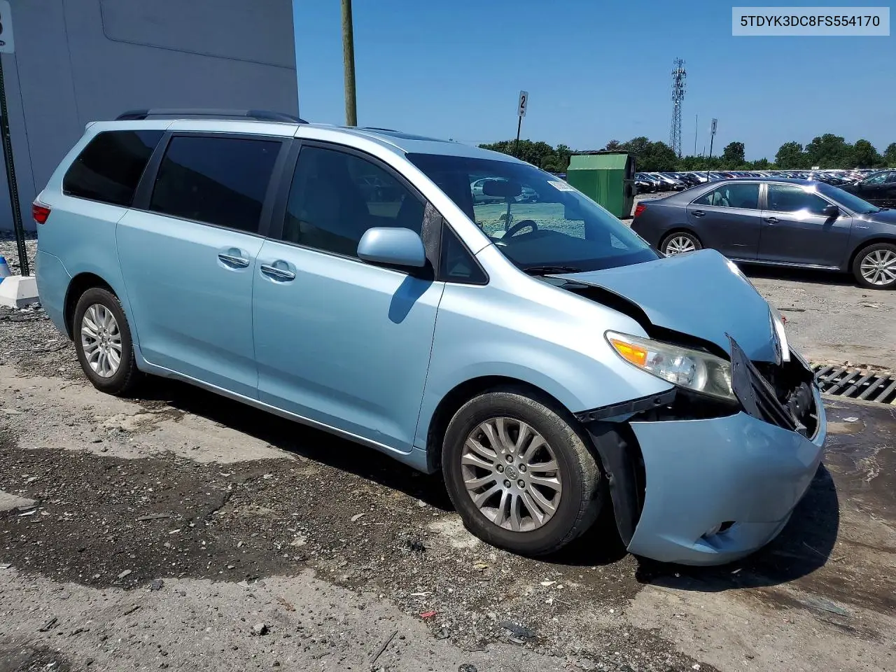 2015 Toyota Sienna Xle 8-Passenger VIN: 5TDYK3DC8FS554170 Lot: 61005976