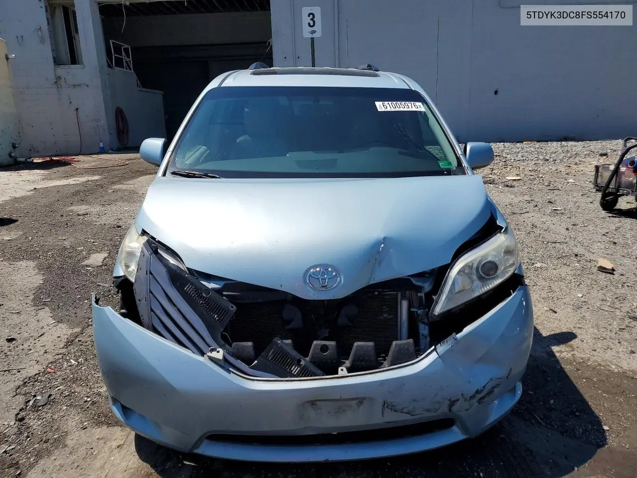 2015 Toyota Sienna Xle 8-Passenger VIN: 5TDYK3DC8FS554170 Lot: 61005976