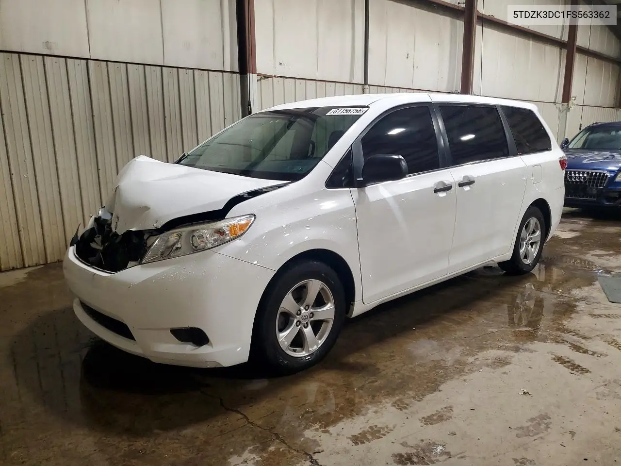 2015 Toyota Sienna L 7-Passenger VIN: 5TDZK3DC1FS563362 Lot: 61156756