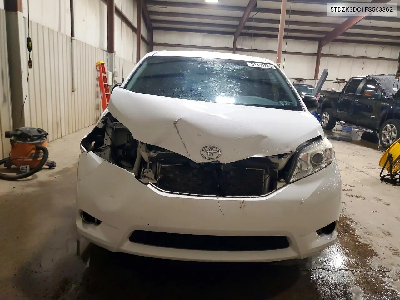 2015 Toyota Sienna L 7-Passenger VIN: 5TDZK3DC1FS563362 Lot: 61156756