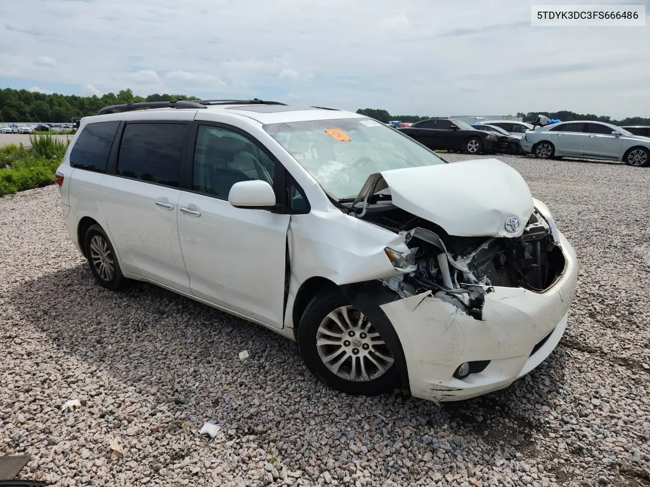 2015 Toyota Sienna Xle 8-Passenger VIN: 5TDYK3DC3FS666486 Lot: 61177286