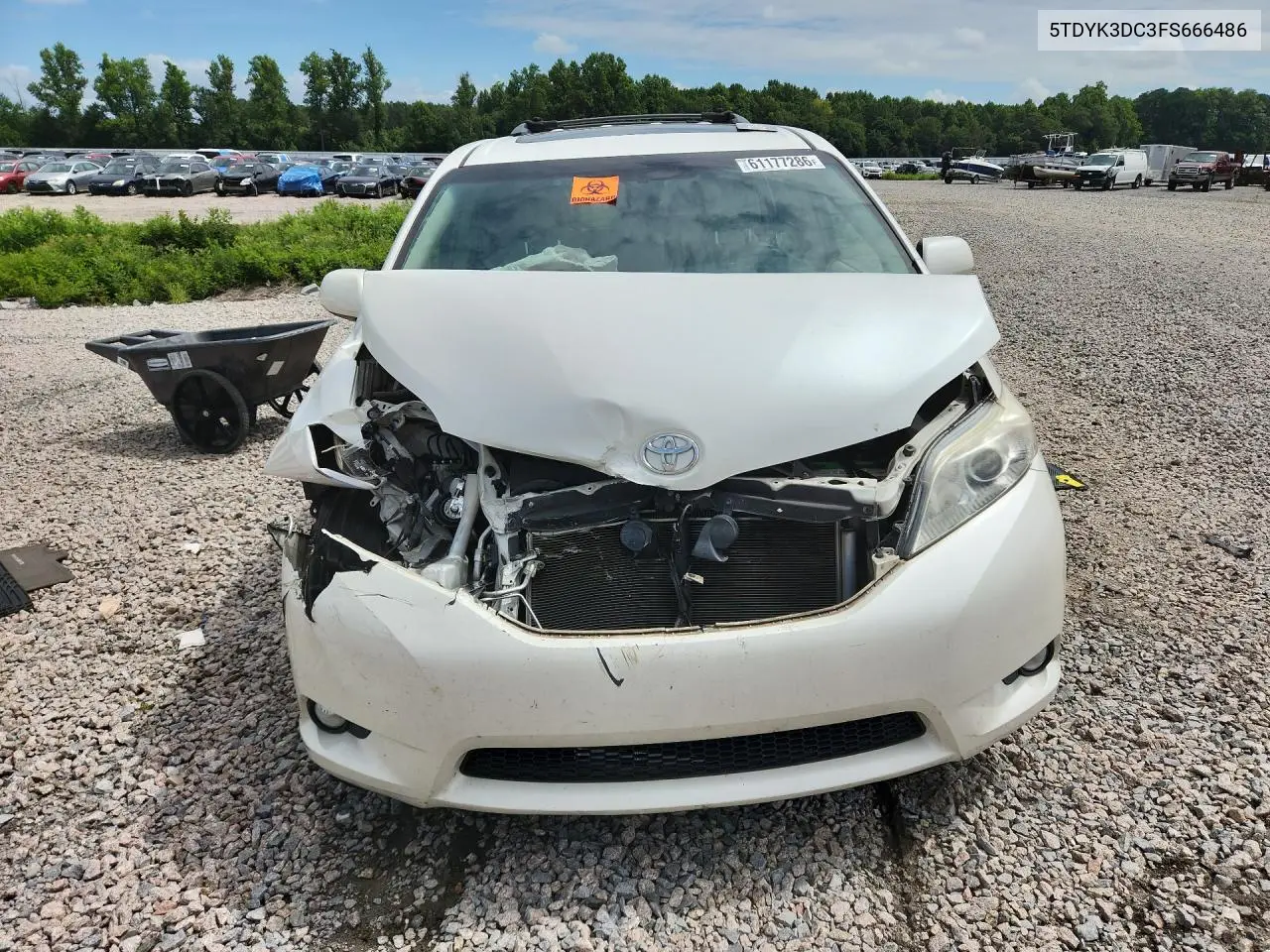 2015 Toyota Sienna Xle 8-Passenger VIN: 5TDYK3DC3FS666486 Lot: 61177286
