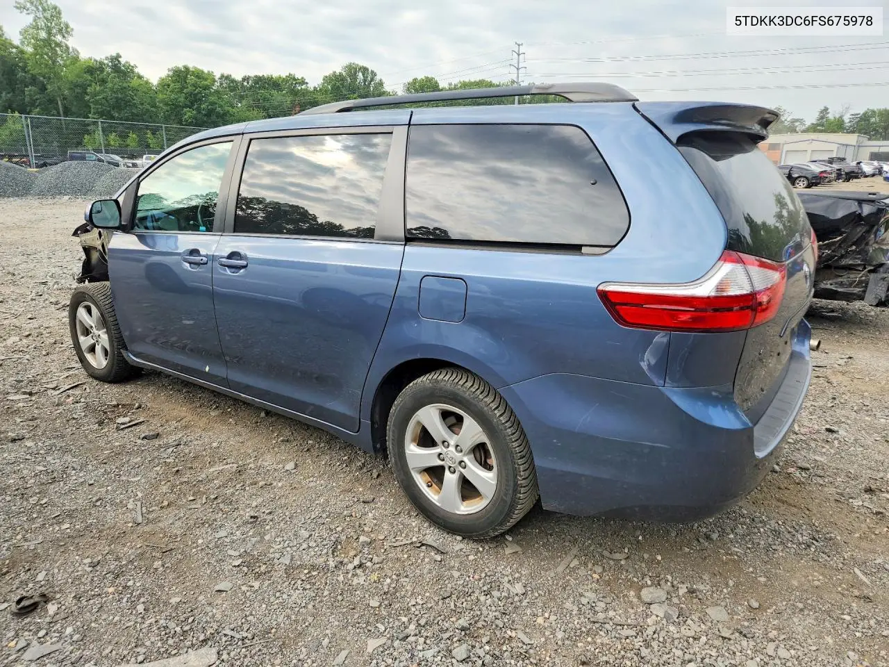 2015 Toyota Sienna Le VIN: 5TDKK3DC6FS675978 Lot: 61488846