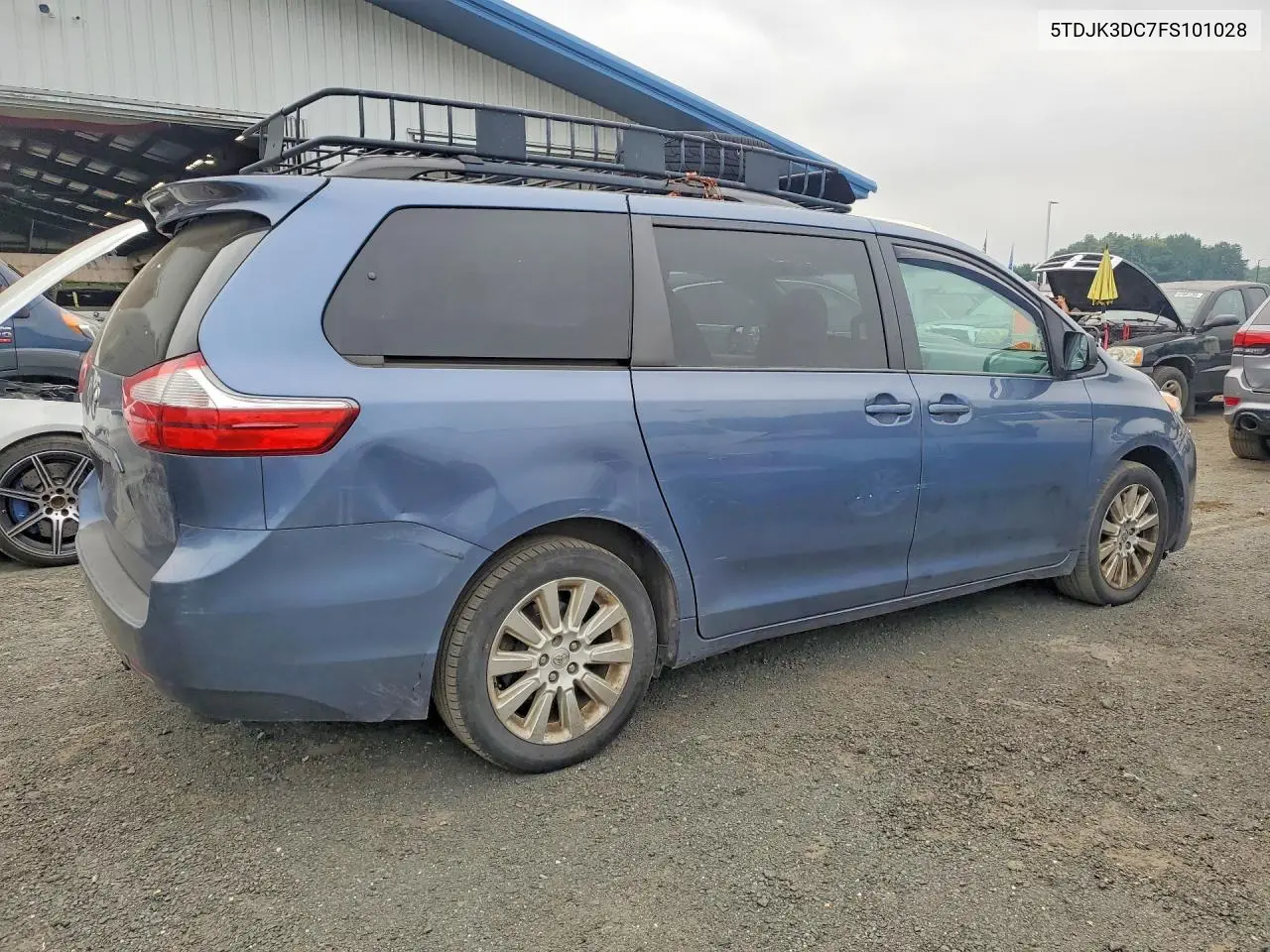 2015 Toyota Sienna Le VIN: 5TDJK3DC7FS101028 Lot: 61548306