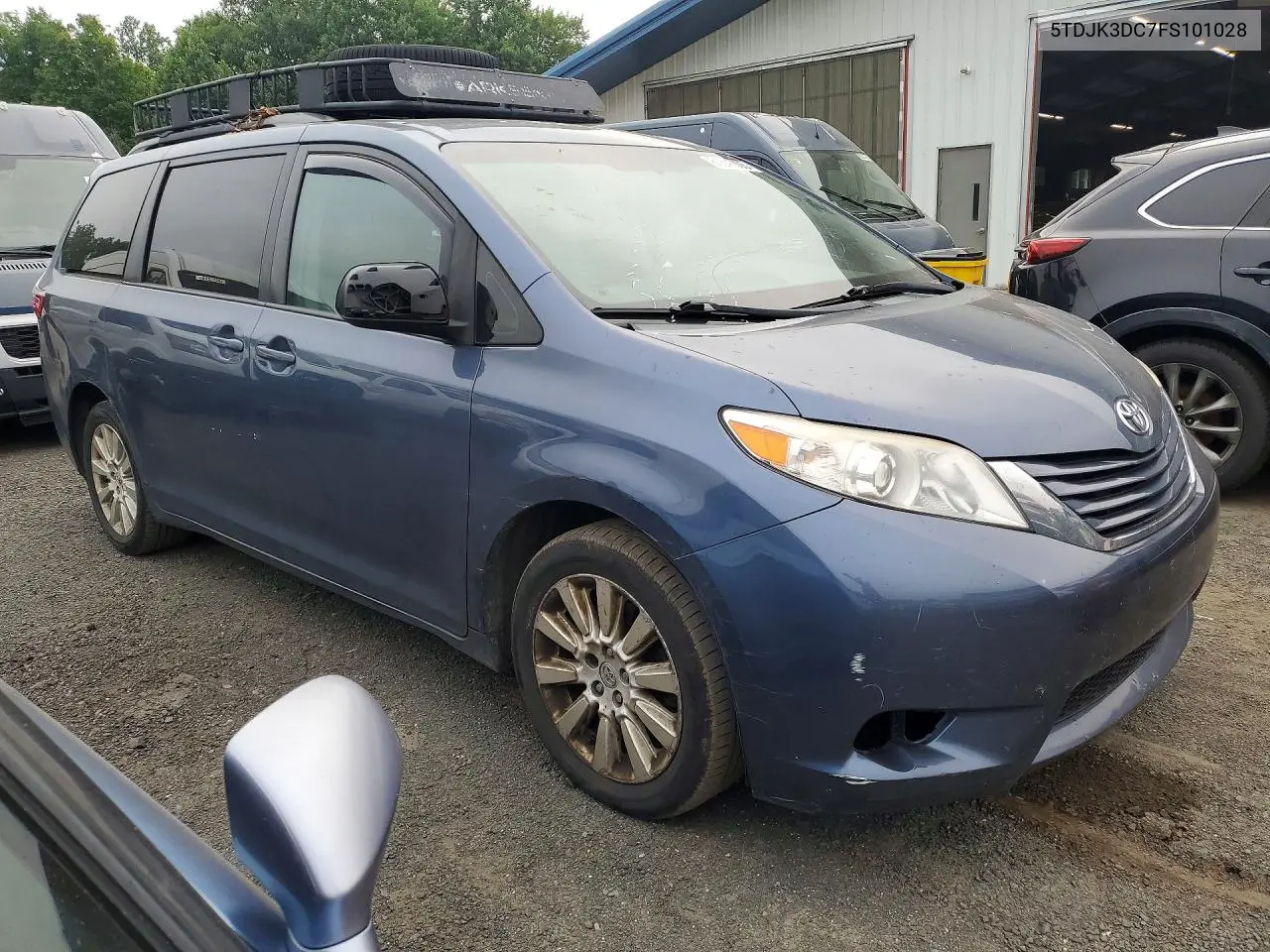 2015 Toyota Sienna Le VIN: 5TDJK3DC7FS101028 Lot: 61548306