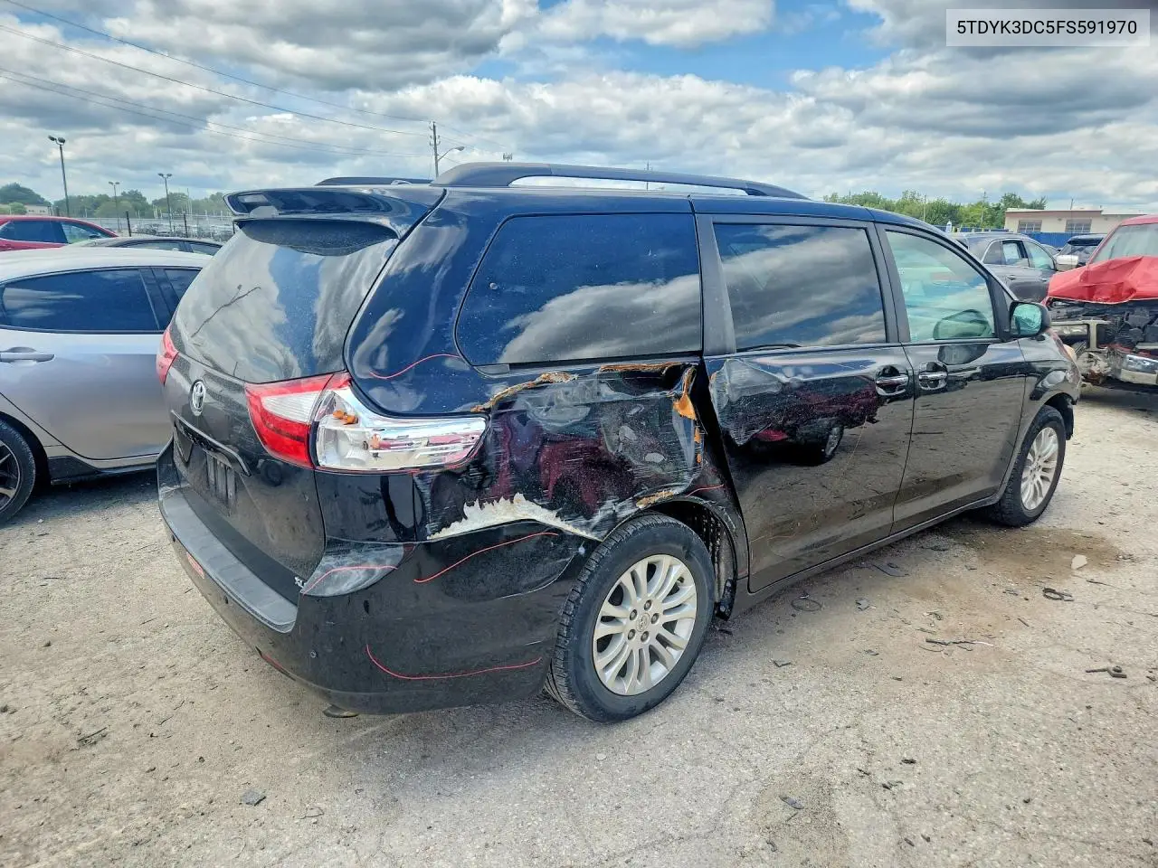 2015 Toyota Sienna Xle 8-Passenger VIN: 5TDYK3DC5FS591970 Lot: 61781526