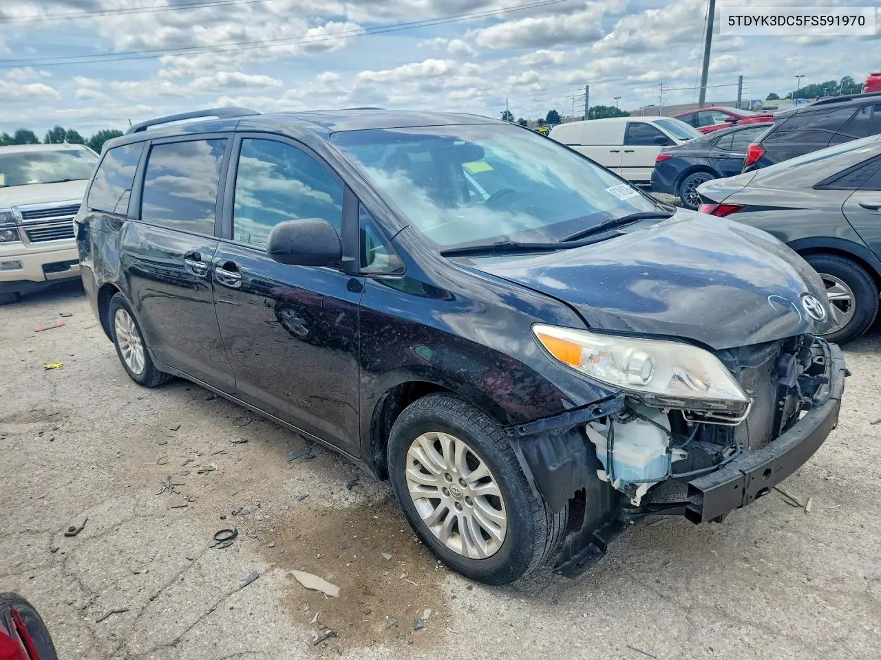 2015 Toyota Sienna Xle 8-Passenger VIN: 5TDYK3DC5FS591970 Lot: 61781526