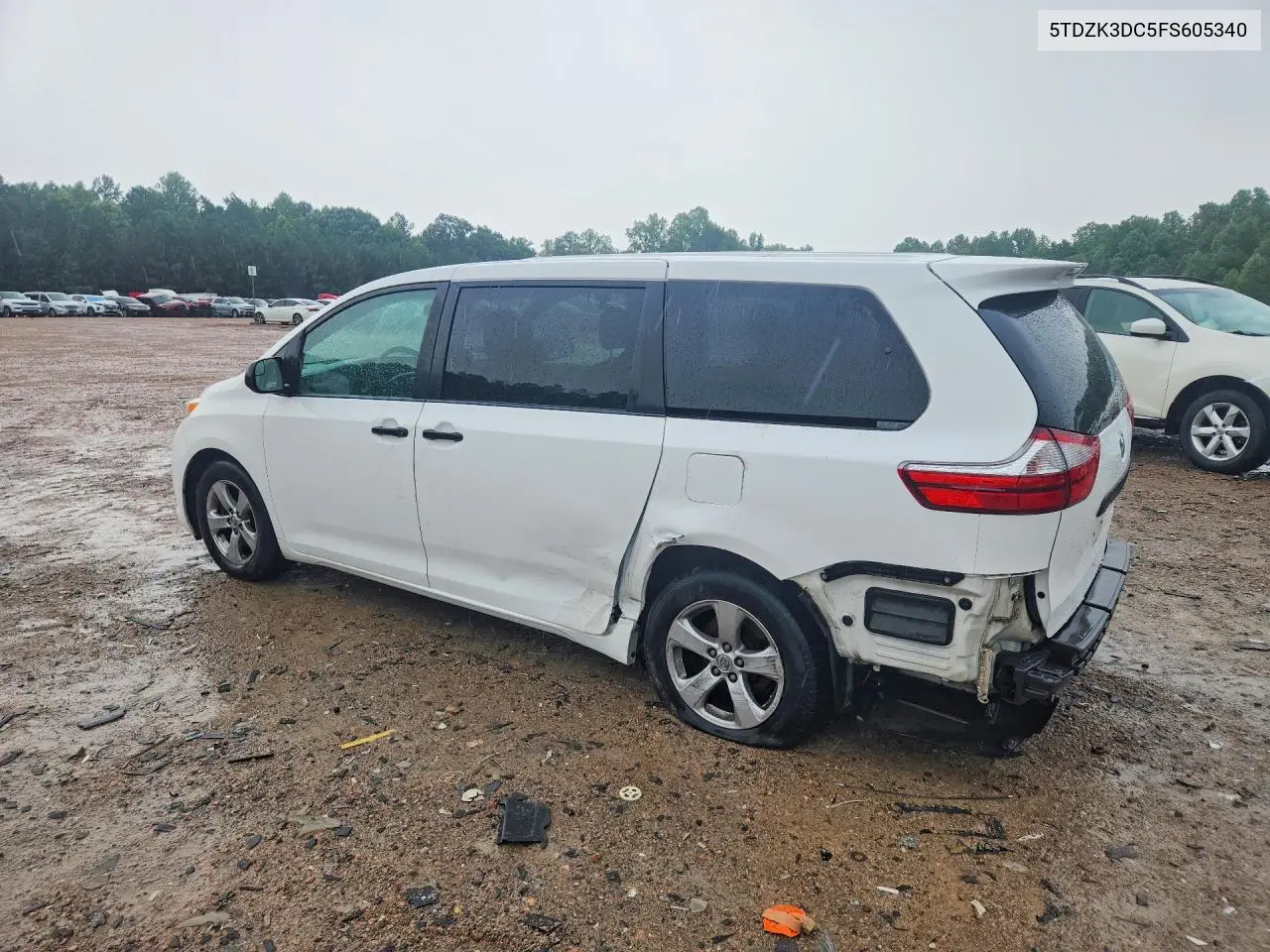2015 Toyota Sienna L 7-Passenger VIN: 5TDZK3DC5FS605340 Lot: 61961856
