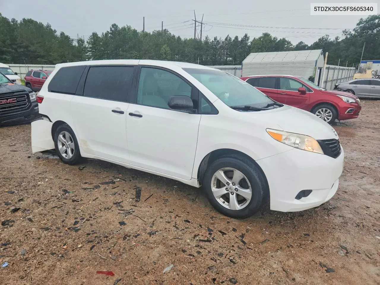 2015 Toyota Sienna L 7-Passenger VIN: 5TDZK3DC5FS605340 Lot: 61961856