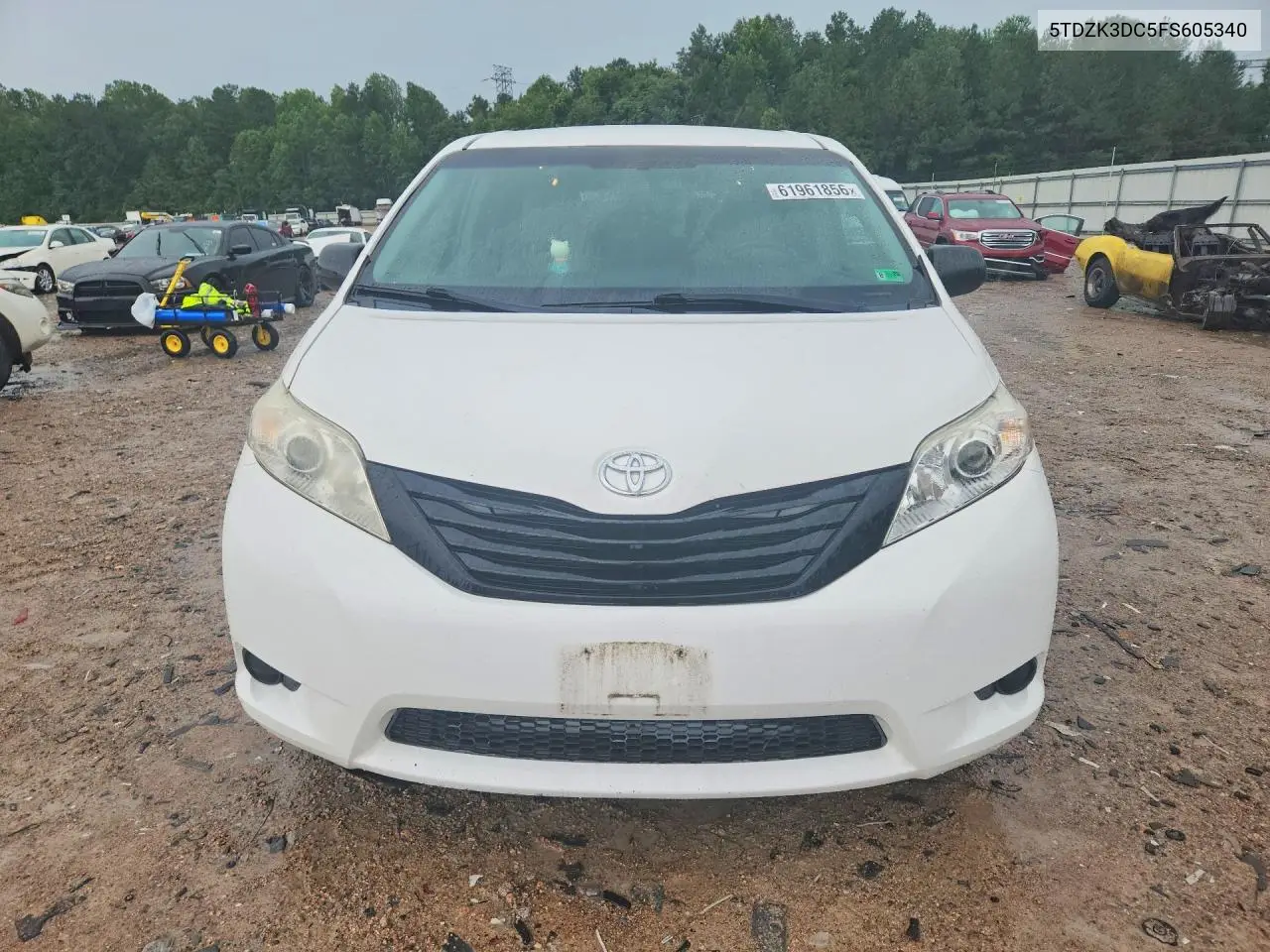 2015 Toyota Sienna L 7-Passenger VIN: 5TDZK3DC5FS605340 Lot: 61961856