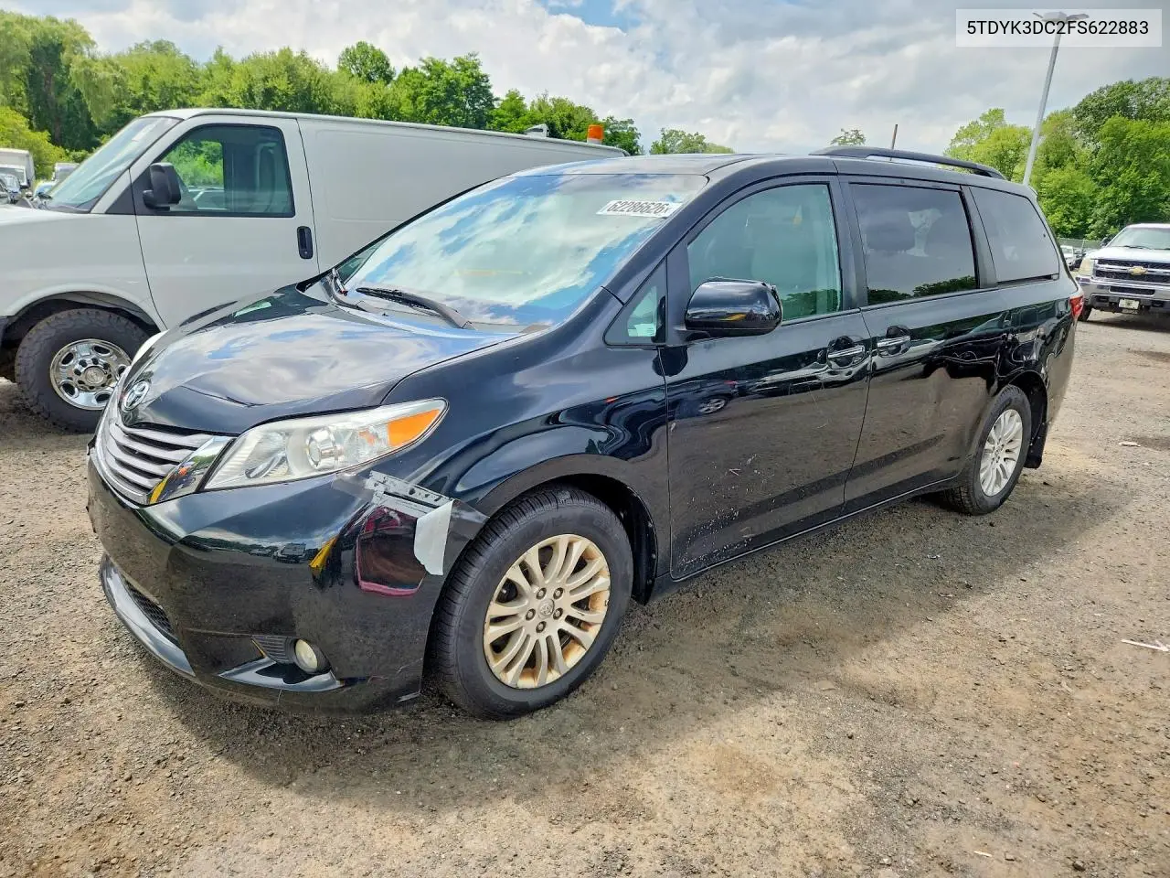 2015 Toyota Sienna Xle 8-Passenger VIN: 5TDYK3DC2FS622883 Lot: 62286626