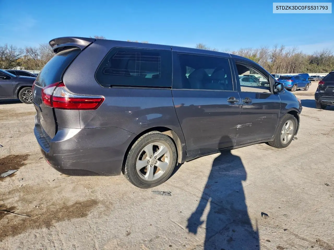5TDZK3DC0FS531793 2015 Toyota Sienna