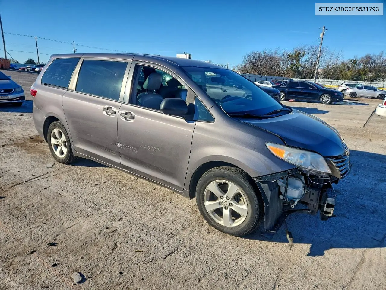 5TDZK3DC0FS531793 2015 Toyota Sienna
