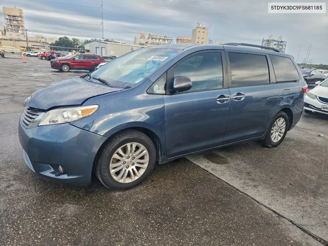 5TDYK3DC9FS681185 2015 Toyota Sienna Xle