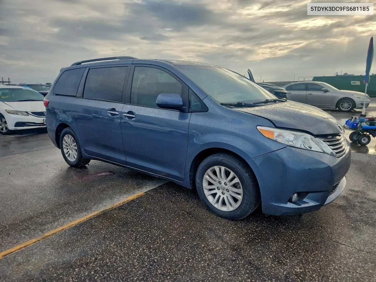 5TDYK3DC9FS681185 2015 Toyota Sienna Xle