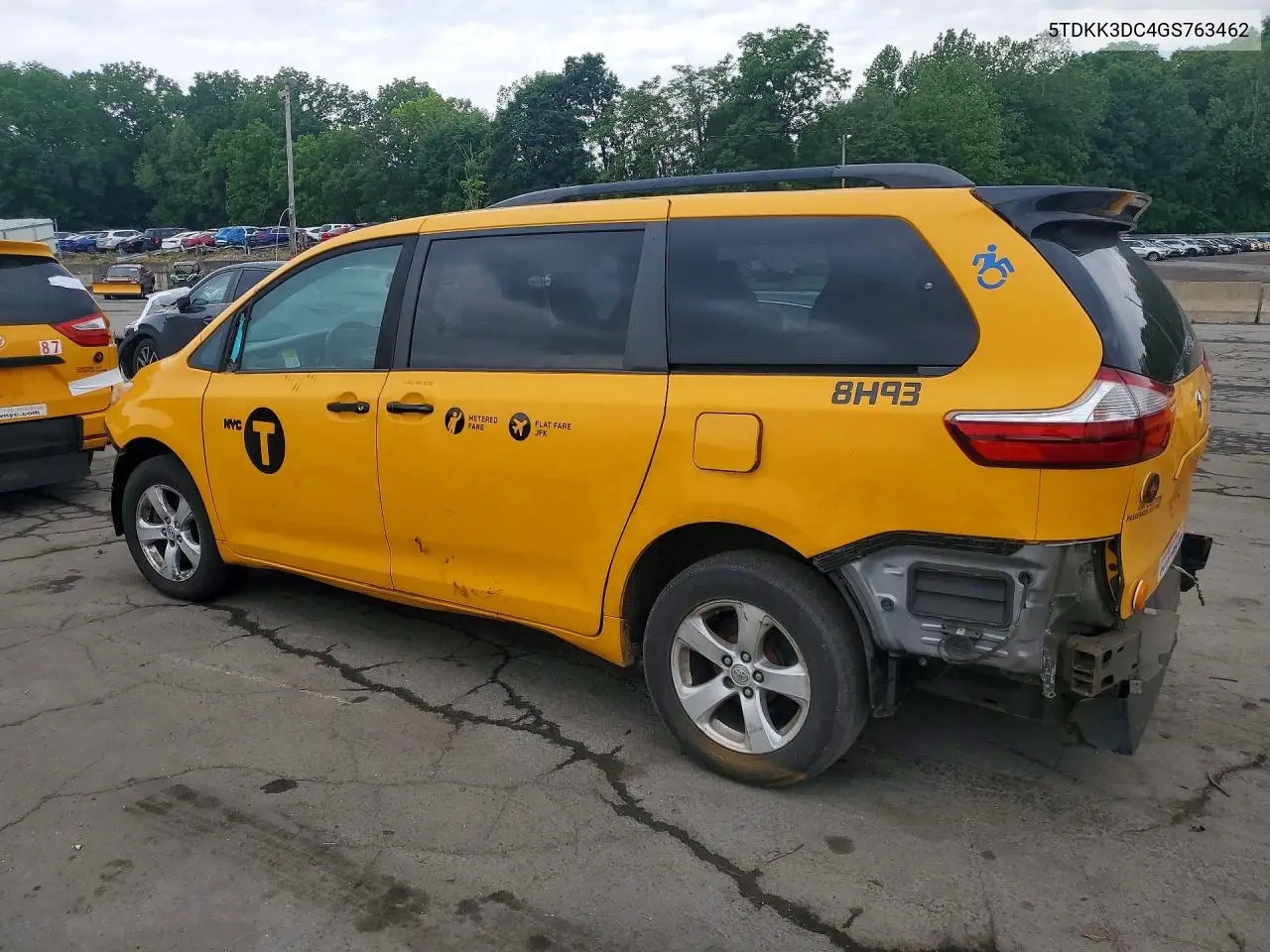 2016 Toyota Sienna Le VIN: 5TDKK3DC4GS763462 Lot: 57136326