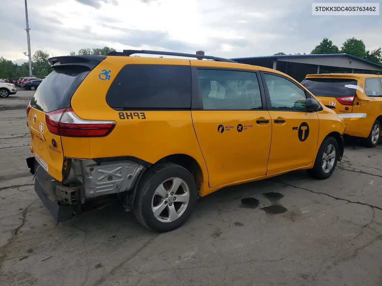 2016 Toyota Sienna Le VIN: 5TDKK3DC4GS763462 Lot: 57136326