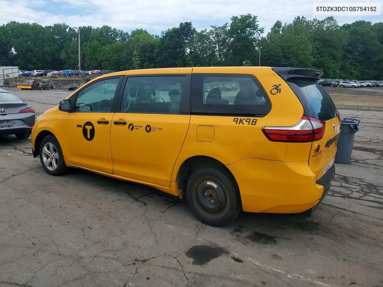 2016 Toyota Sienna L 7-Passenger VIN: 5TDZK3DC1GS754152 Lot: 57139746
