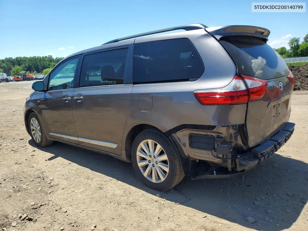 2016 Toyota Sienna Xle 7-Passenger VIN: 5TDDK3DC2GS140799 Lot: 58626716