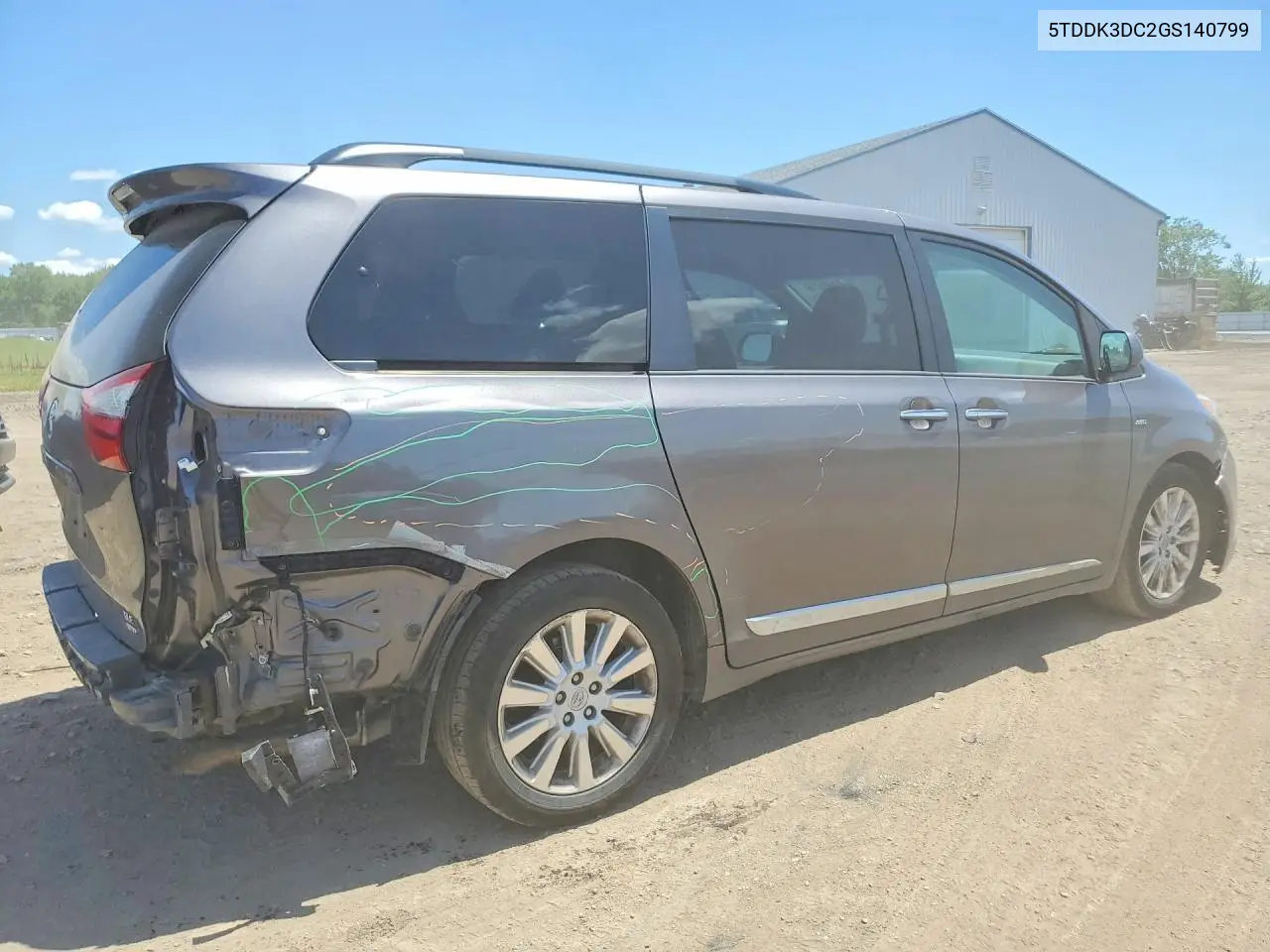 2016 Toyota Sienna Xle 7-Passenger VIN: 5TDDK3DC2GS140799 Lot: 58626716