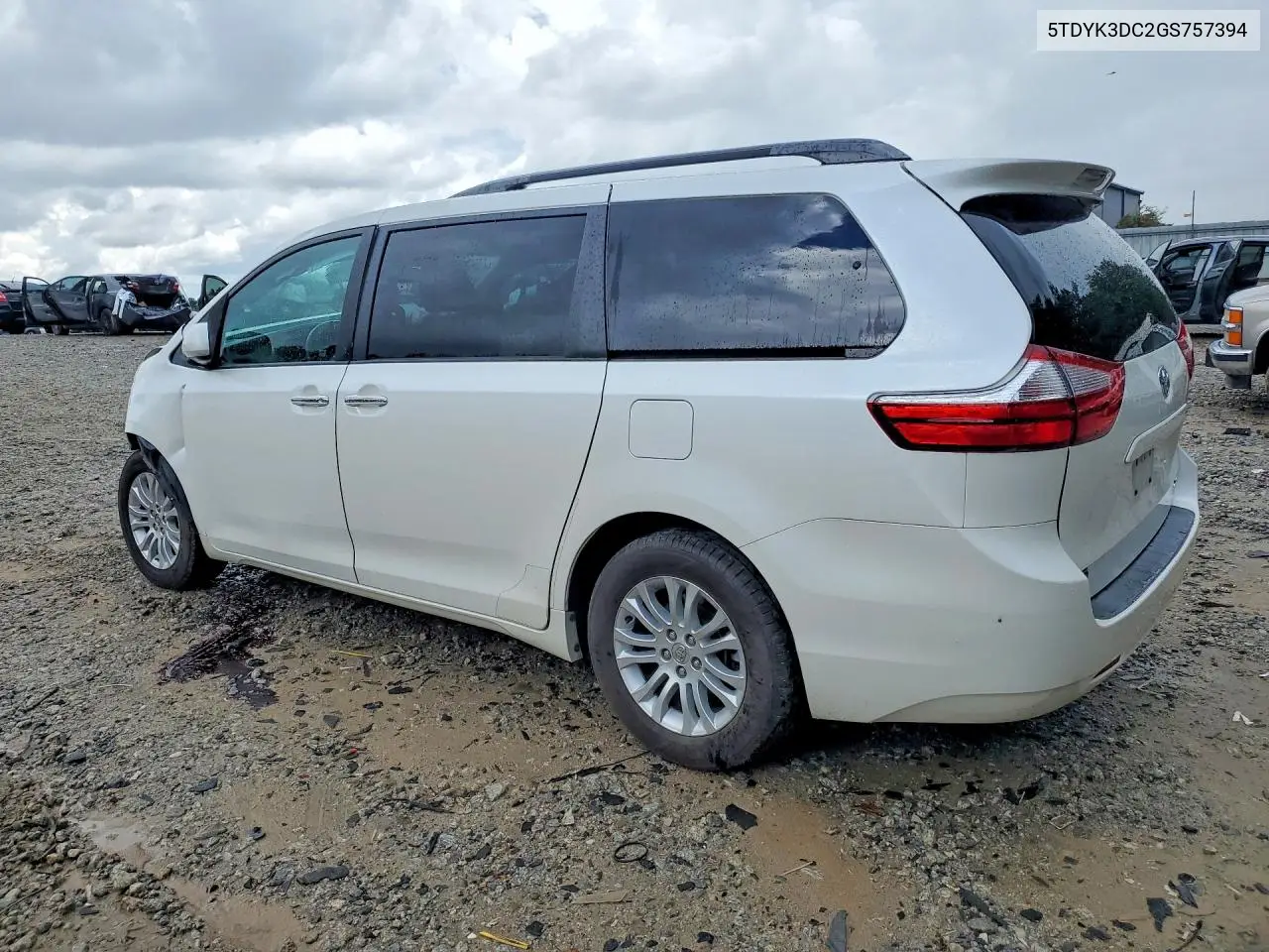 2016 Toyota Sienna Xle 8-Passenger VIN: 5TDYK3DC2GS757394 Lot: 60442406