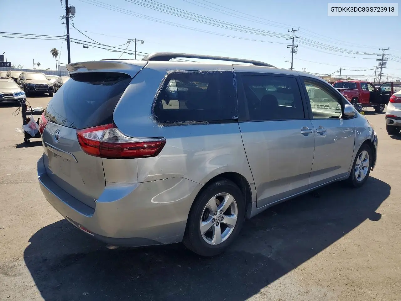 2016 Toyota Sienna Le VIN: 5TDKK3DC8GS723918 Lot: 60451896