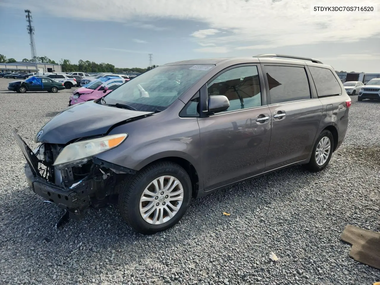 2016 Toyota Sienna Xle 8-Passenger VIN: 5TDYK3DC7GS716520 Lot: 61330776