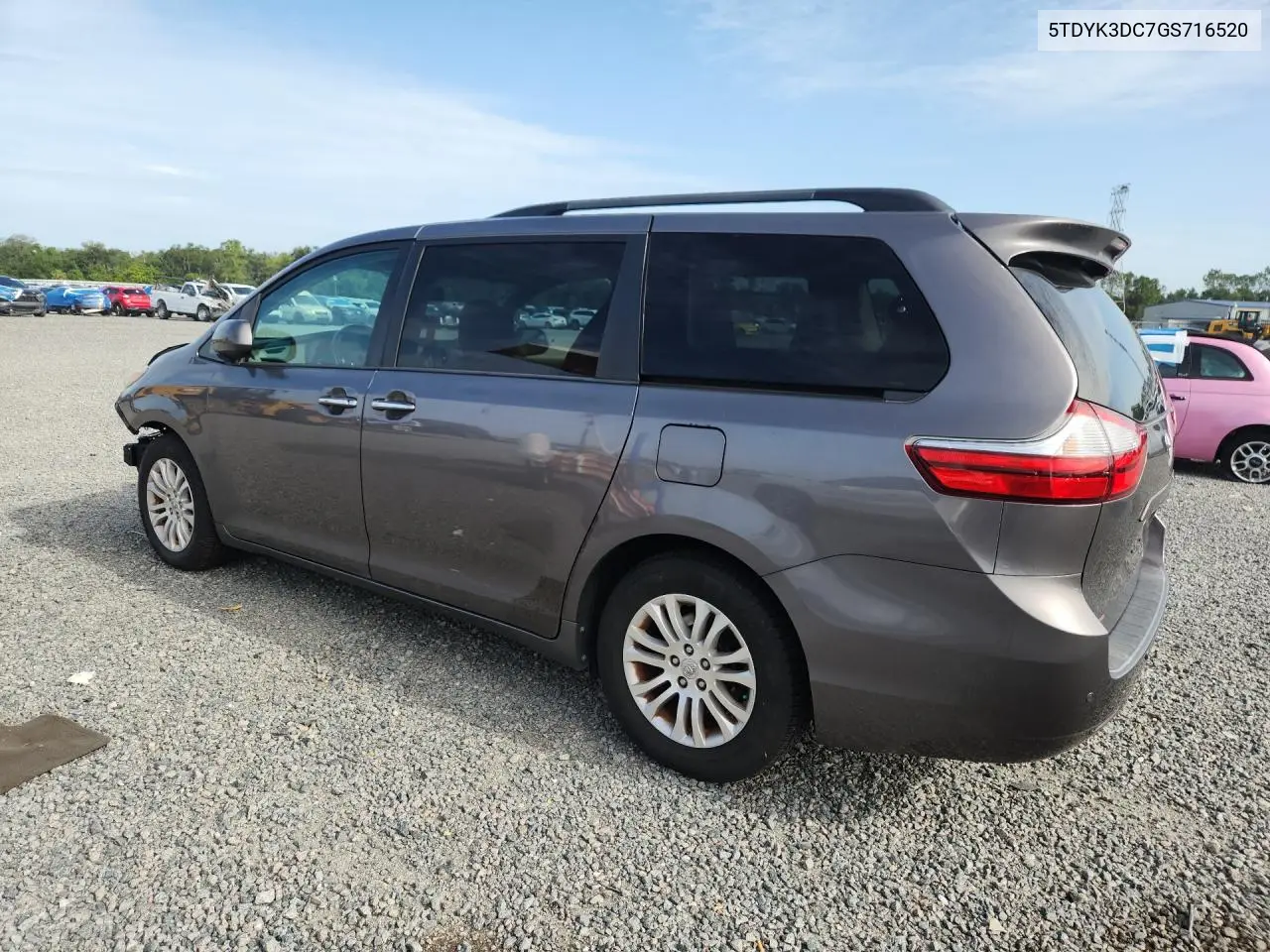 2016 Toyota Sienna Xle 8-Passenger VIN: 5TDYK3DC7GS716520 Lot: 61330776
