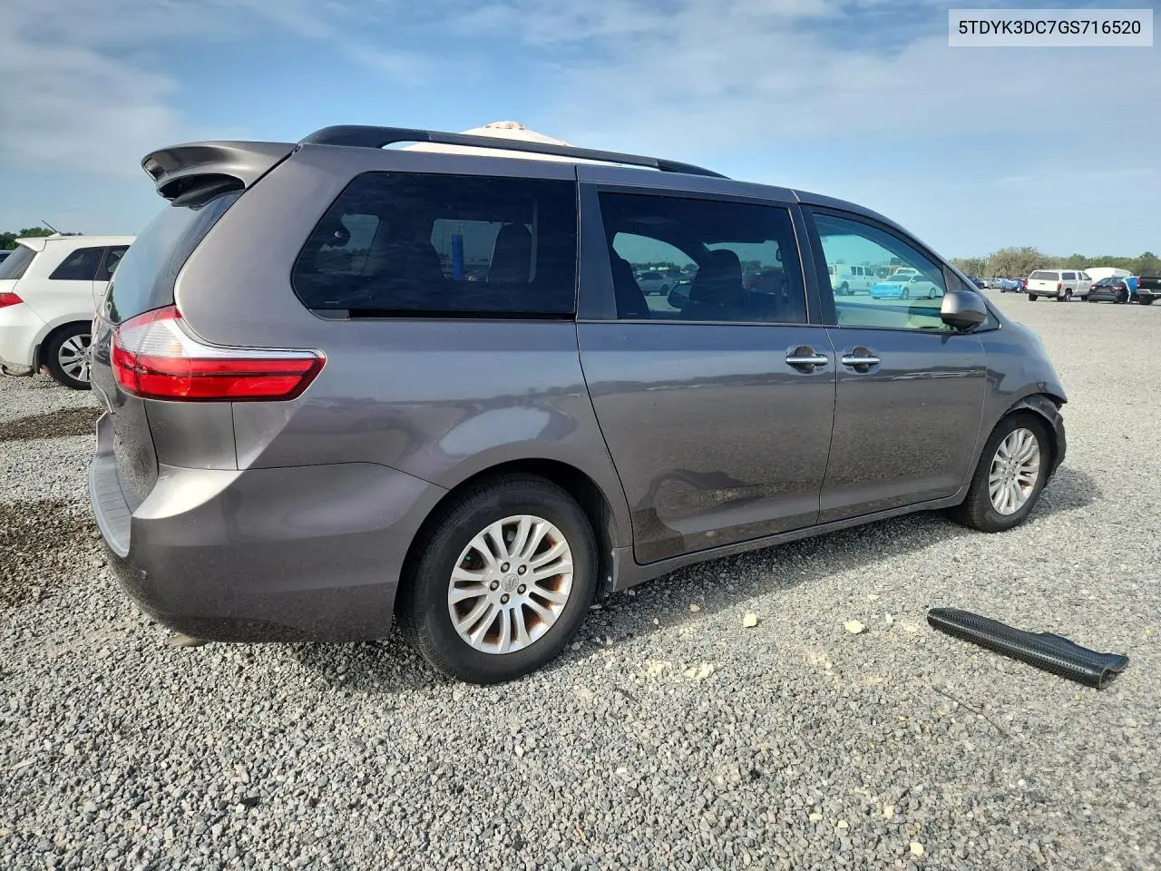 2016 Toyota Sienna Xle 8-Passenger VIN: 5TDYK3DC7GS716520 Lot: 61330776