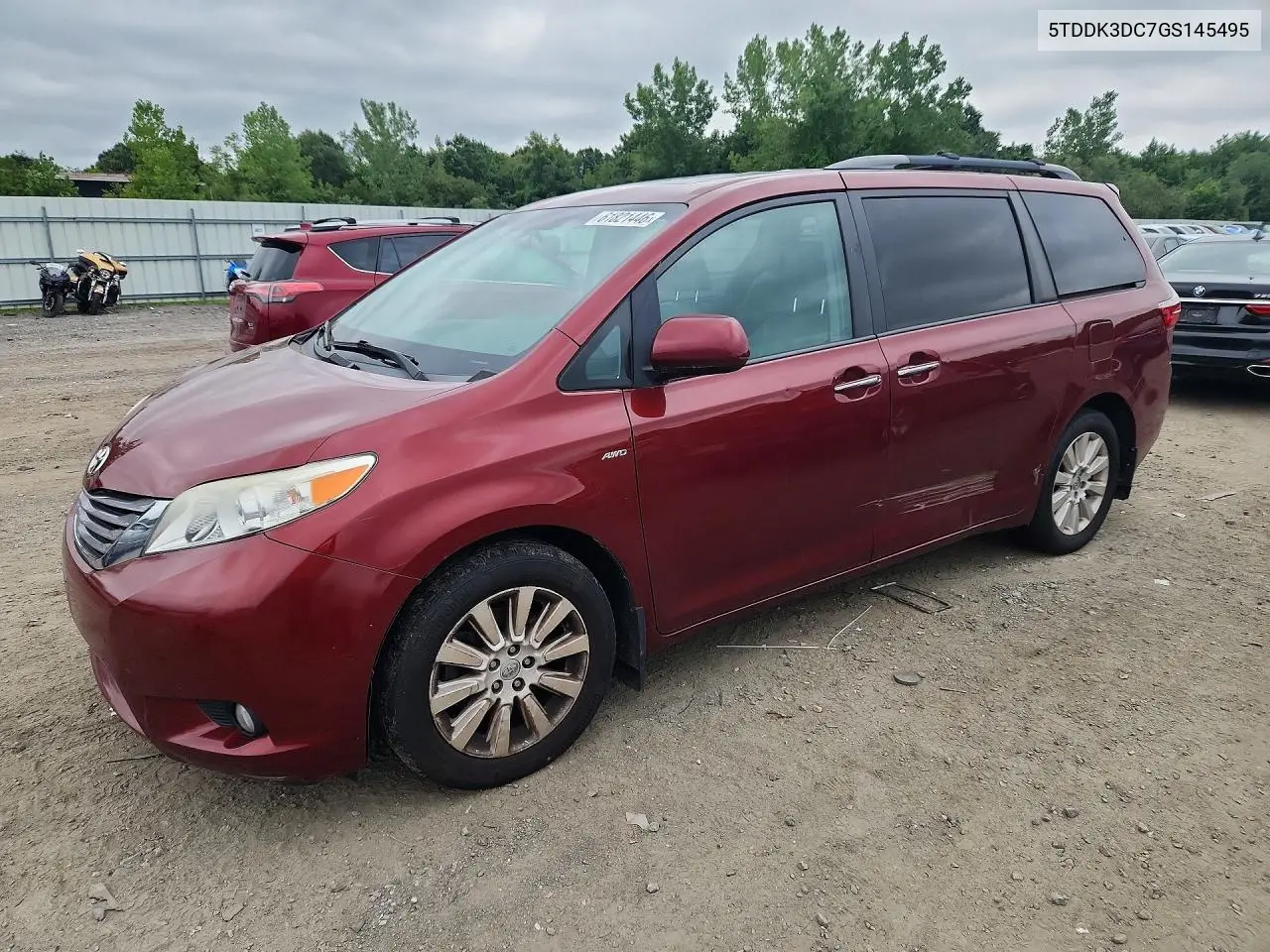 2016 Toyota Sienna Xle Premium 7-Passenger VIN: 5TDDK3DC7GS145495 Lot: 61821446