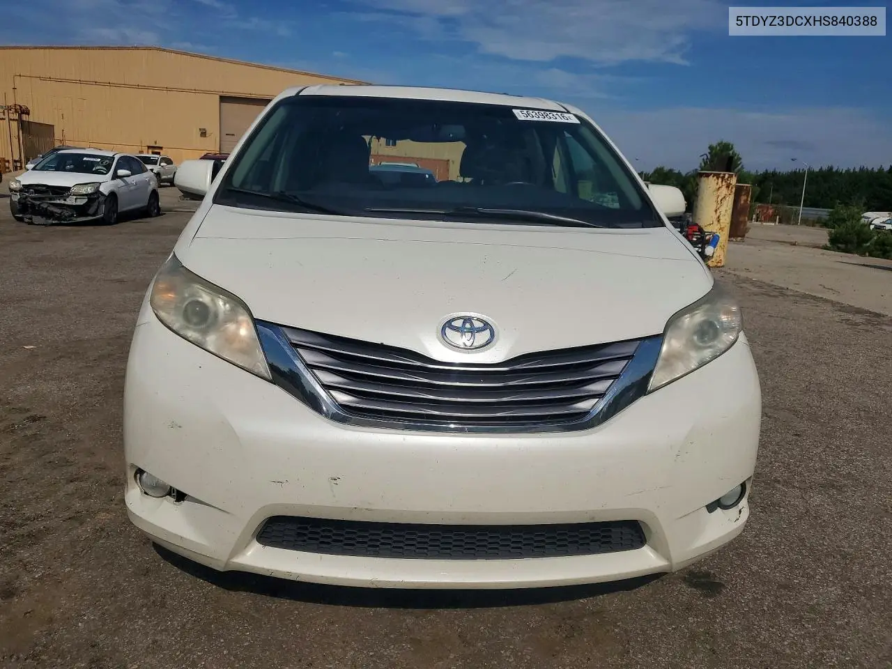 2017 Toyota Sienna Xle 8-Passenger VIN: 5TDYZ3DCXHS840388 Lot: 56398316
