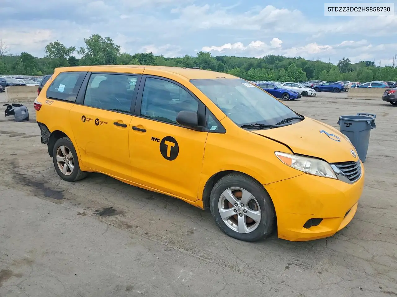 2017 Toyota Sienna L 7-Passenger VIN: 5TDZZ3DC2HS858730 Lot: 57135706