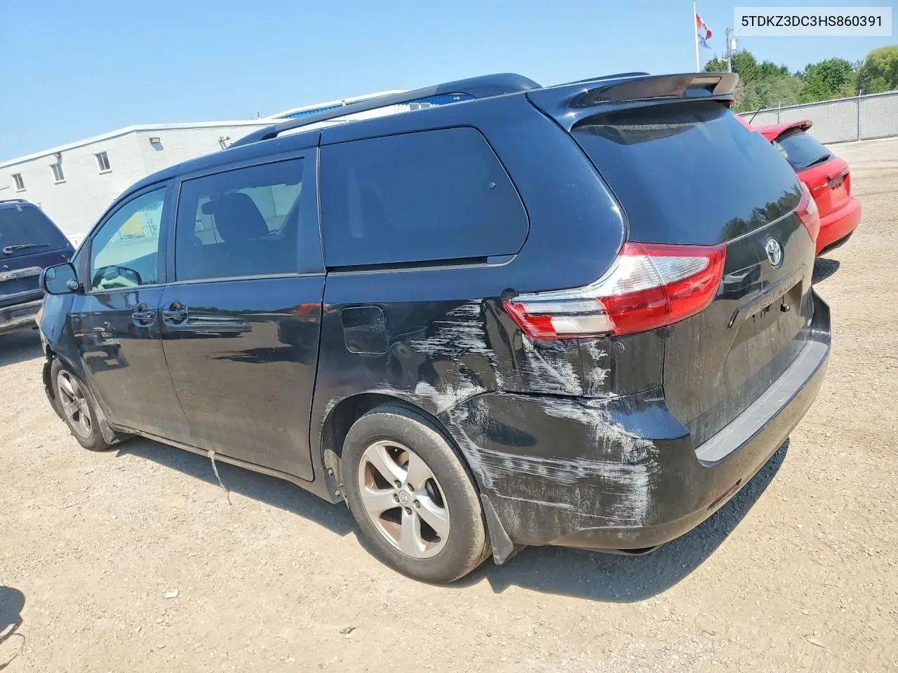 2017 Toyota Sienna Le VIN: 5TDKZ3DC3HS860391 Lot: 60627116