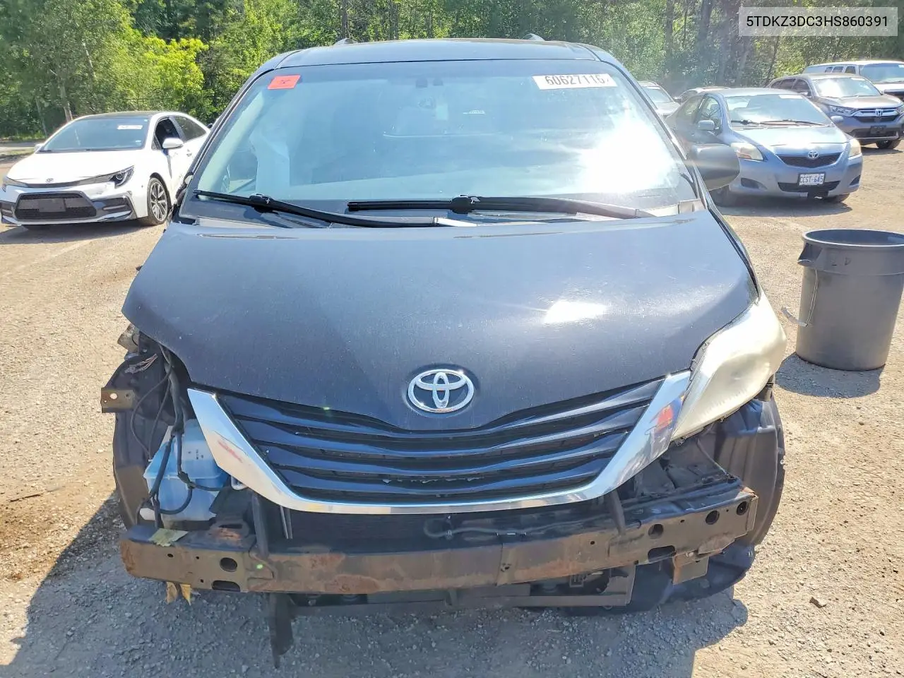 2017 Toyota Sienna Le VIN: 5TDKZ3DC3HS860391 Lot: 60627116