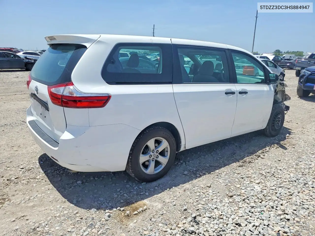 2017 Toyota Sienna L 7-Passenger VIN: 5TDZZ3DC3HS884947 Lot: 61052616