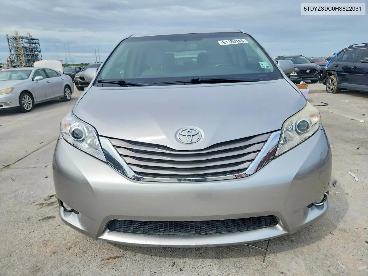 2017 Toyota Sienna Xle 8-Passenger VIN: 5TDYZ3DC0HS822031 Lot: 61188106