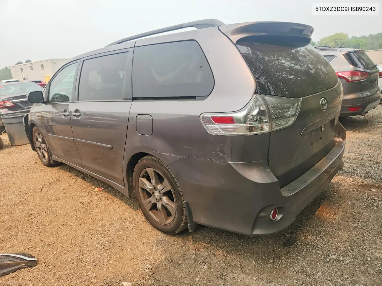 2017 Toyota Sienna Se VIN: 5TDXZ3DC9HS890243 Lot: 61541746