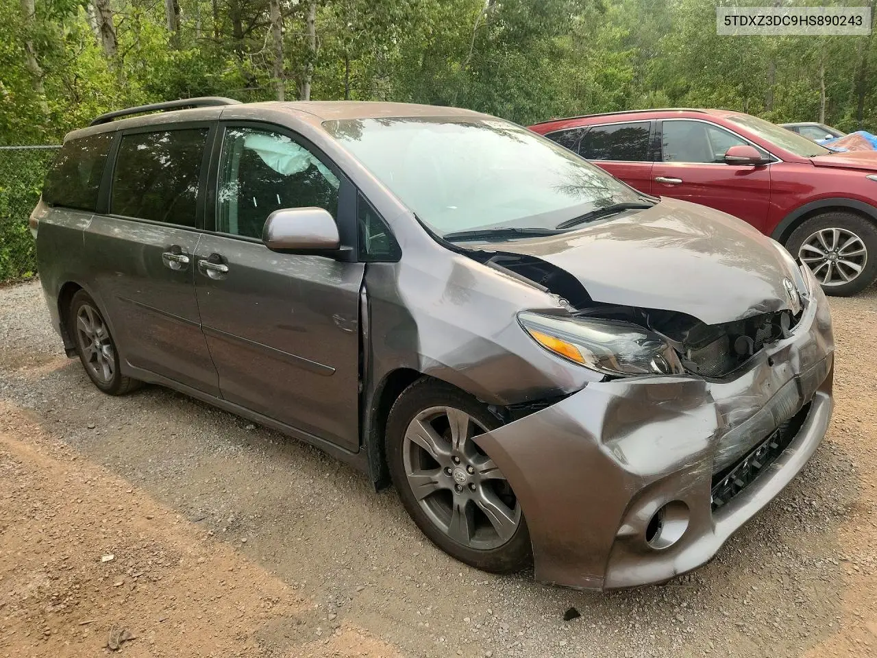 2017 Toyota Sienna Se VIN: 5TDXZ3DC9HS890243 Lot: 61541746