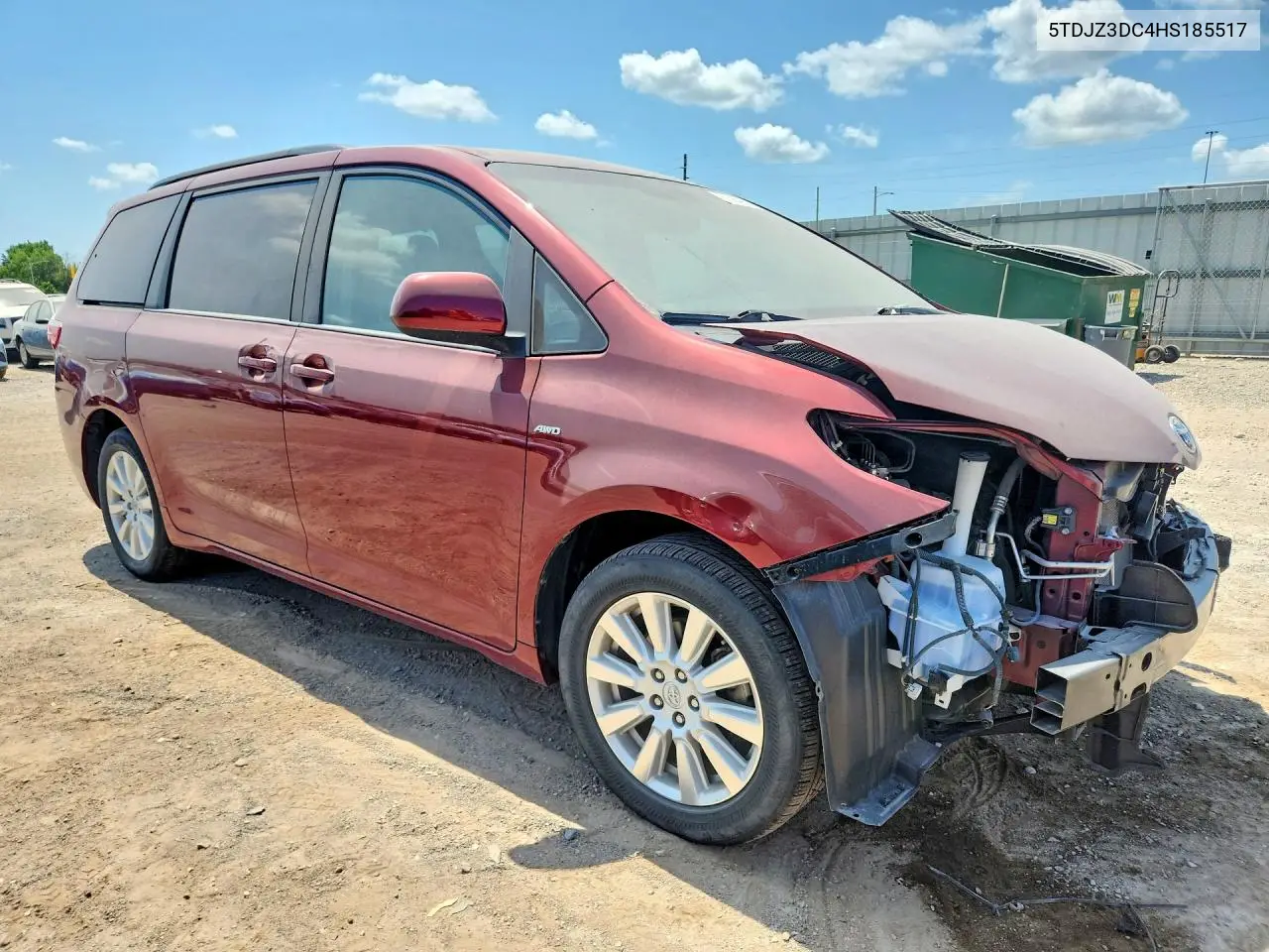 2017 Toyota Sienna Le VIN: 5TDJZ3DC4HS185517 Lot: 61564056