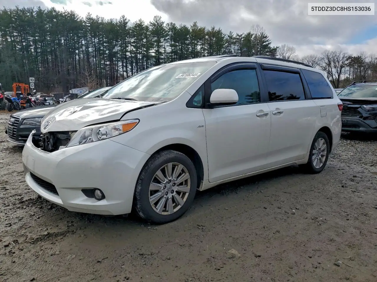 5TDDZ3DC8HS153036 2017 Toyota Sienna Xle 7-Passenger