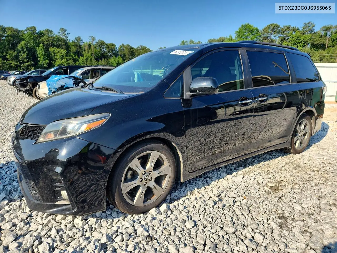 2018 Toyota Sienna Se Premium 8-Passenger VIN: 5TDXZ3DC0JS955065 Lot: 56952026