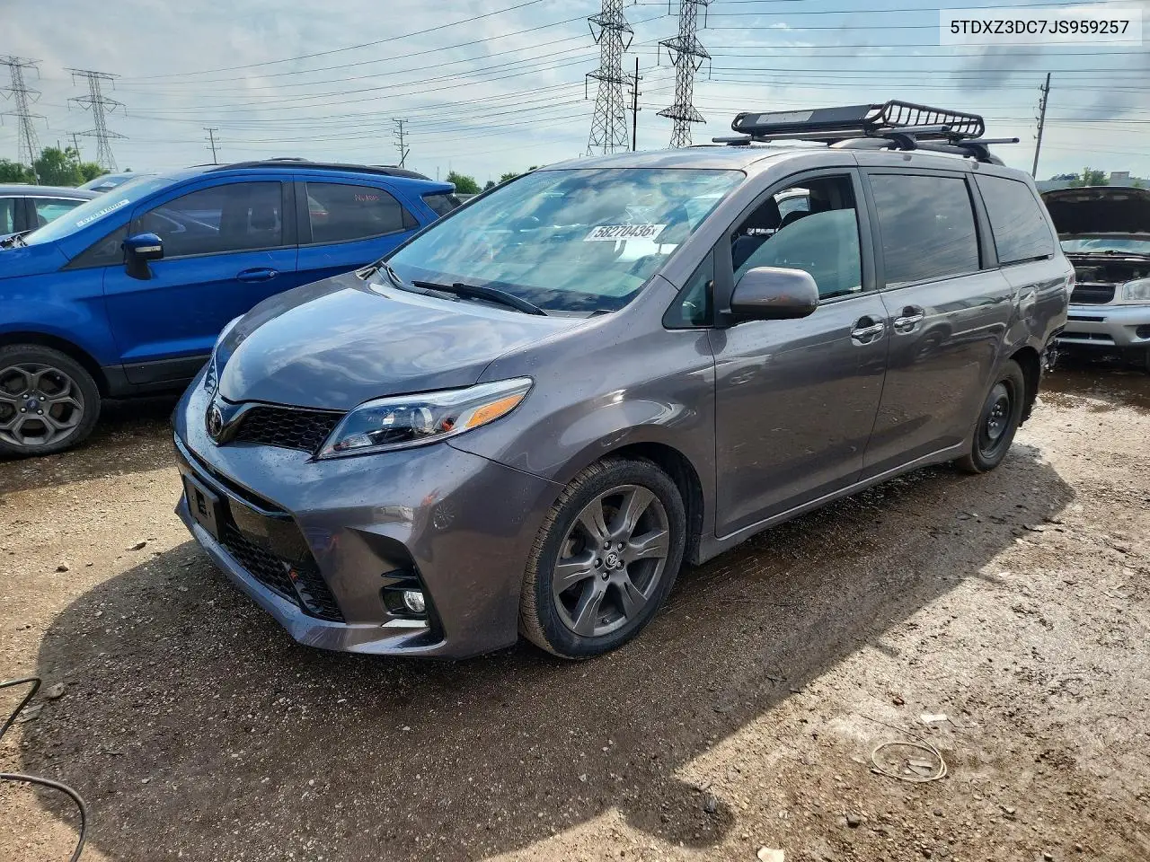 2018 Toyota Sienna Se Premium 8-Passenger VIN: 5TDXZ3DC7JS959257 Lot: 58270436