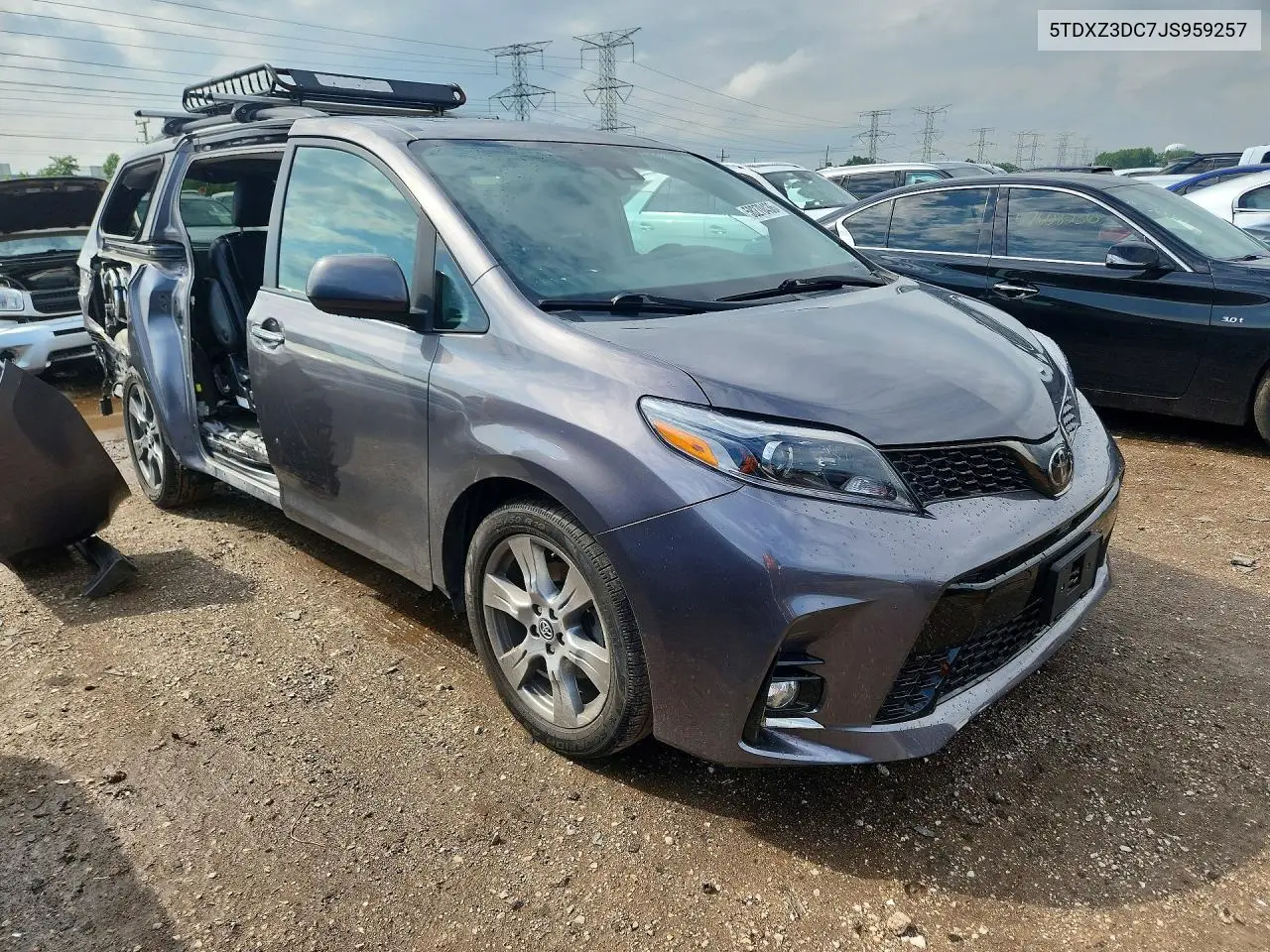 2018 Toyota Sienna Se Premium 8-Passenger VIN: 5TDXZ3DC7JS959257 Lot: 58270436