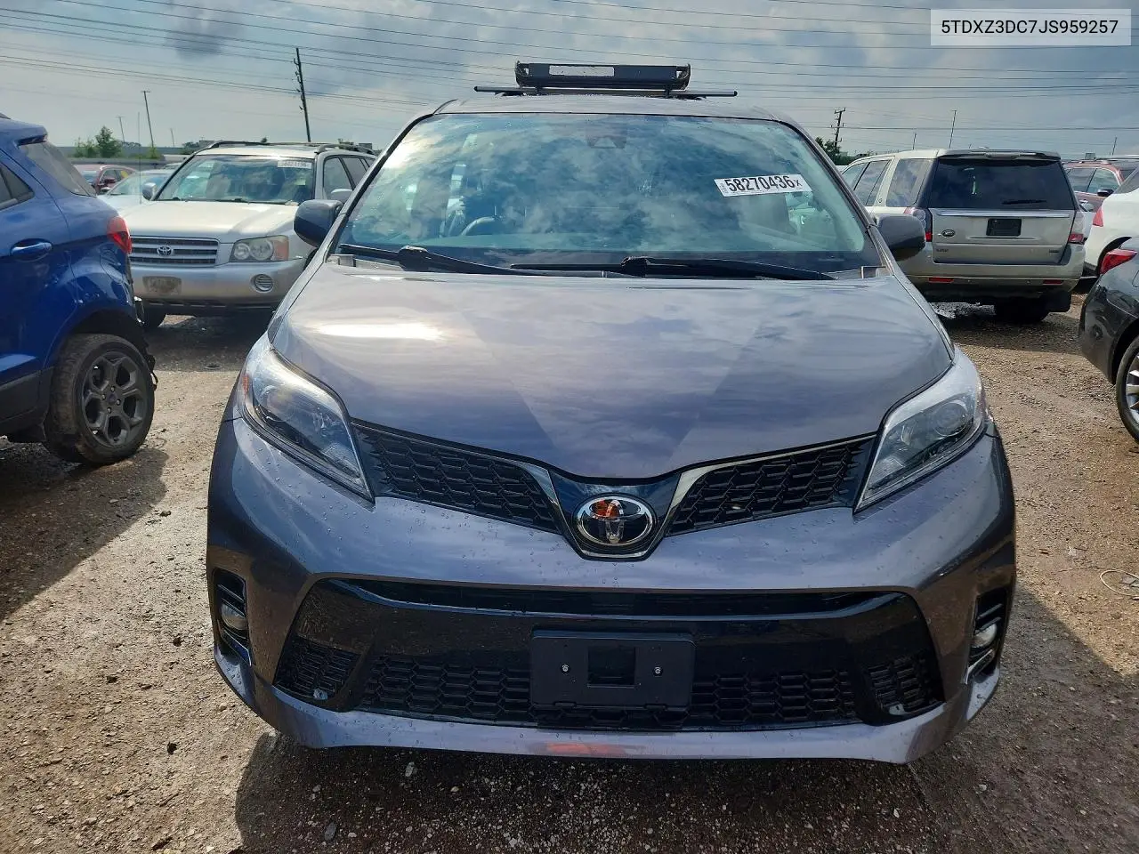 2018 Toyota Sienna Se Premium 8-Passenger VIN: 5TDXZ3DC7JS959257 Lot: 58270436